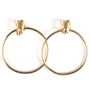 La Mujer Earrings - Large Gold