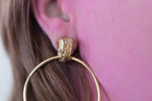 La Mujer Earrings - Large Gold