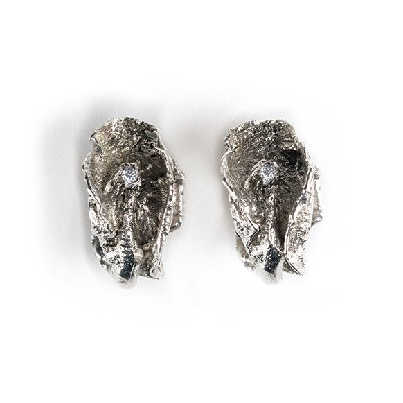 Vagina Studs - Oxidized Silver