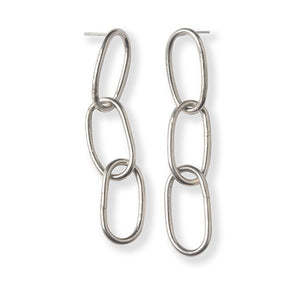 Triple Link Earrings